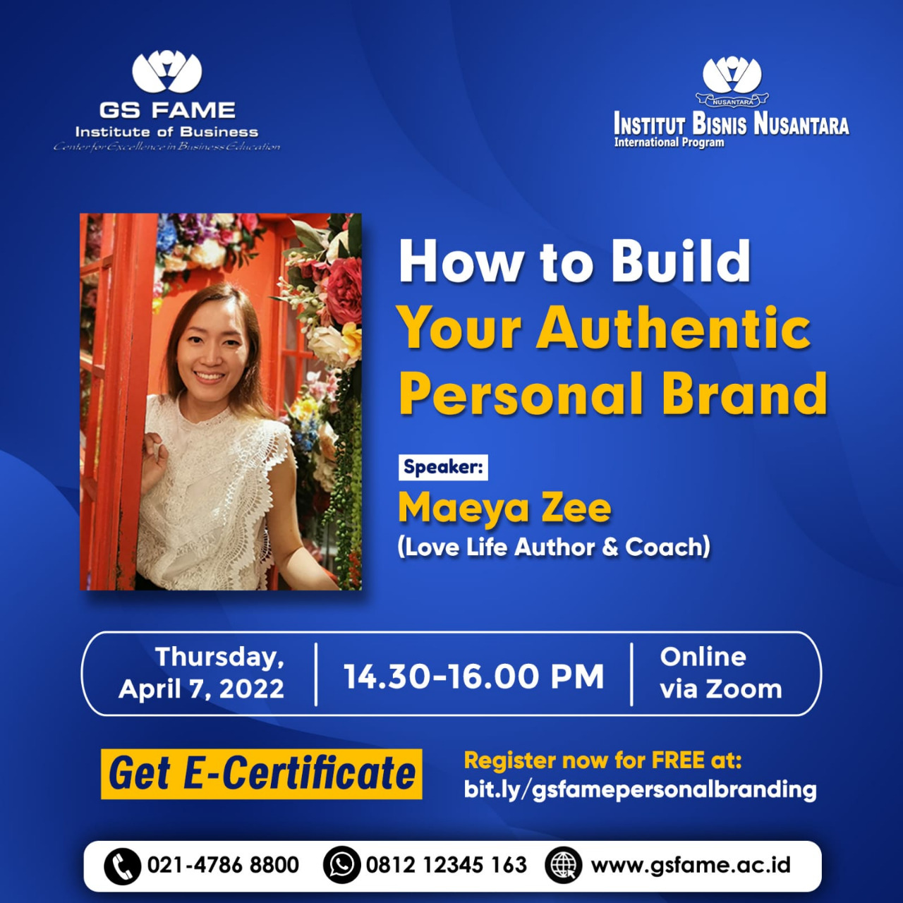 Read more about the article GS FAME Webinar : “How to Build Your Authentic Personal Brand”