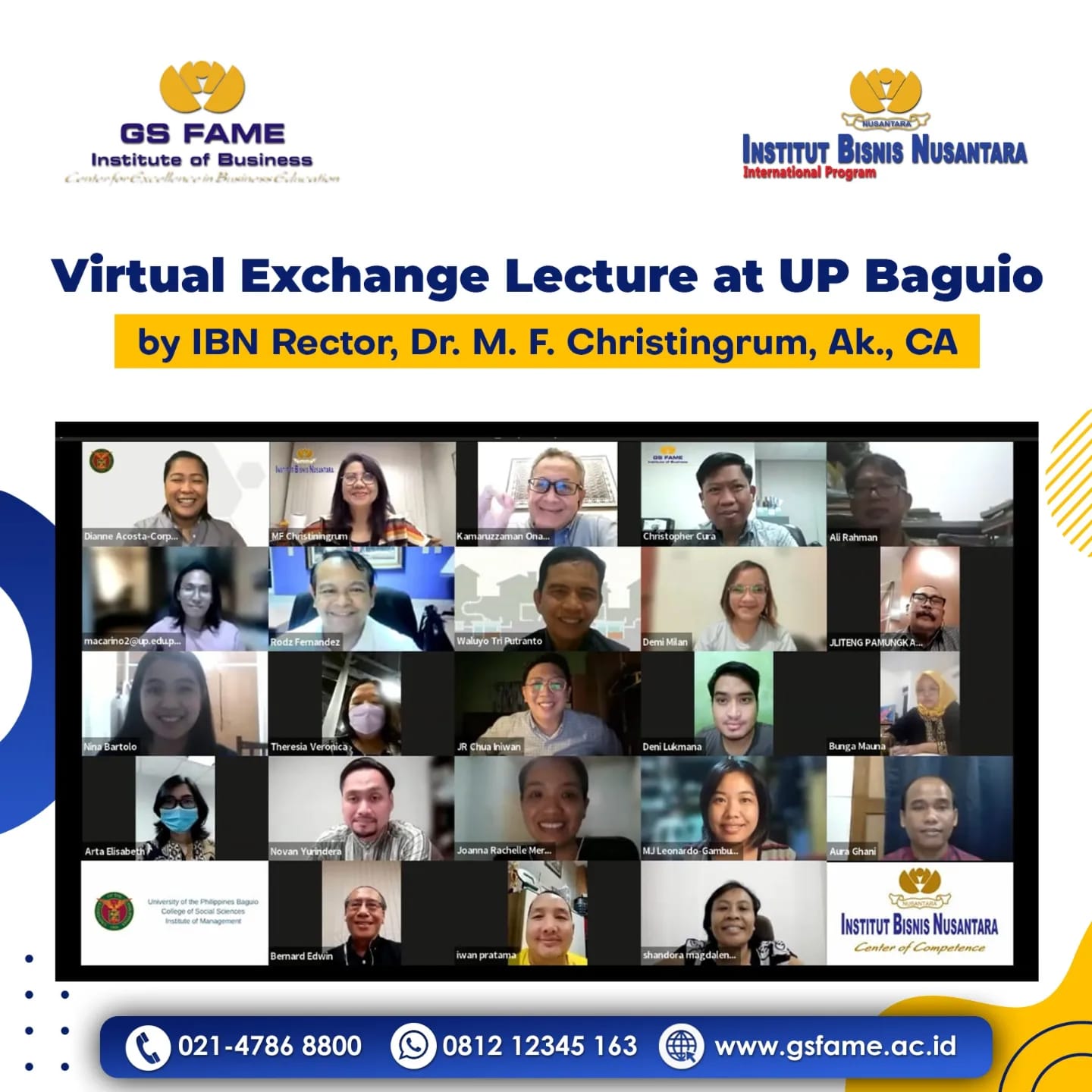 You are currently viewing Virtual Exchange Lecture at UP Baguio